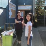 teen volunteer sent bread to Drop In Warehouse with parents